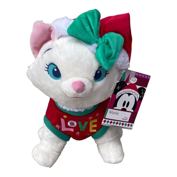 Disney Store Aristocats Marie Cat Kitten Holiday Plush - Picture 2 of 11